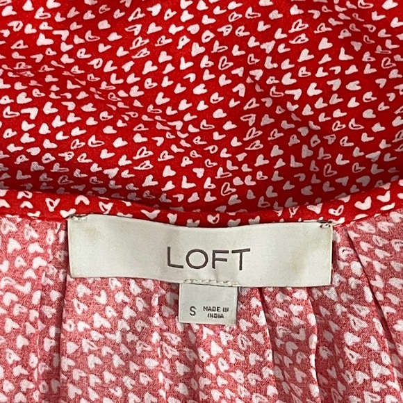 LOFT Ruffled Blouse Size S - Picture 5 of 5